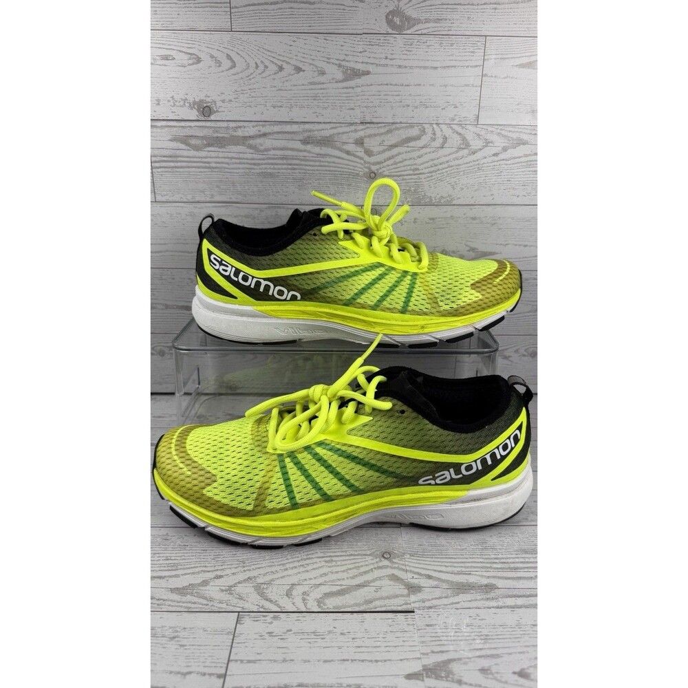 Salomon Sonic RA  Running Sneakers Size 10.5 Mens Yellow Running Shoes #344